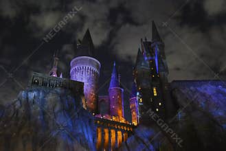 Hogwarts Castle at Night