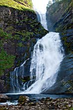 Waterfall near Moskog in Western Norway