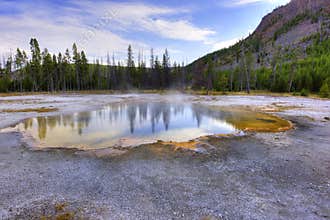 Emerald Pool at Yellowstone National Park
