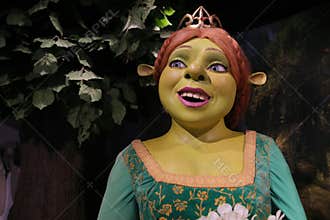 Princess Fiona wax statue