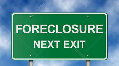 Foreclosure Road Sign