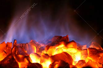 Hot coals
