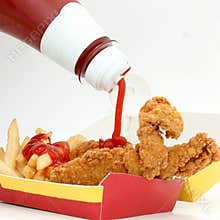 Chicken Strips and Fries