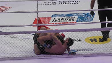 Orenburg, Russia - 27 May 2016: The fighters compete in mixed martial arts