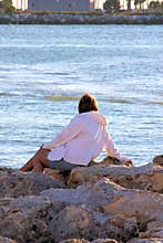 Woman on Vacation