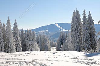 Mountain snow