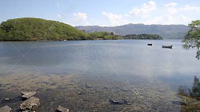 Loch Morar beautiful Scotish loch in the highlands West Scotland uk