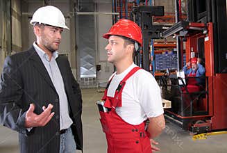 Workers in factory