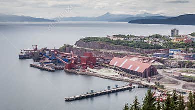 Iron Ore Mine Factory Plant in Narvik Norway