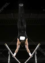 Handstand on parallel bars