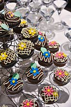 Party table catering, muffin dessert
