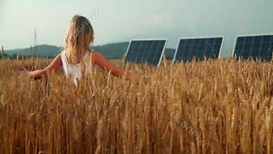 little girl in a white dress