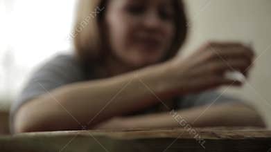 Sad lonely woman drinking alcohol from glasses in bar. female alcoholism, emotional instability and social tensions