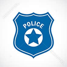 Police officer badge icon