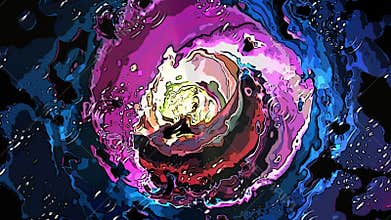 Abstract moving movement futuristic reflection tunnel