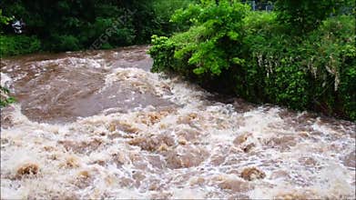 Flood at the Alb in Ettlingen