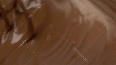Close up of a mix of chocolate whisk