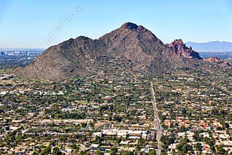 Camelback Mountain from Scottsdale, Arizona