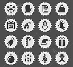 Christmas simply icons