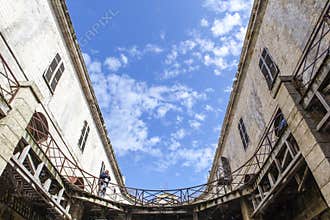 Interior of Fort Boyard in France, Charente-Maritime, France
