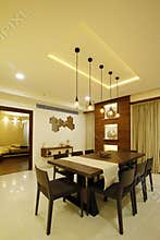 Modern dining room in Calicut