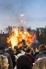 Stockholm Sweden: Valborg fire tradition