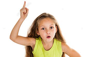 Little girl have an idea