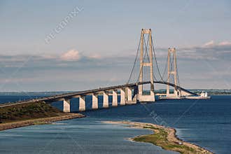Great Belt Bridge in Denmark