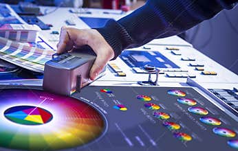 The process of offset printing and color correction