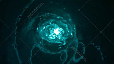 Abstract moving movement futuristic water tunnel