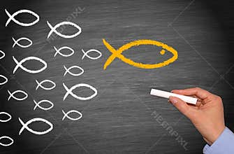 Leadership Concept with Followers