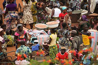 Market in Benin, Africa