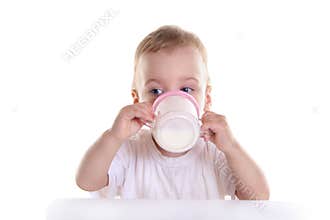 Baby drink milk