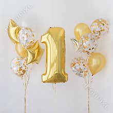 Decoration for 1 years birthday, anniversary