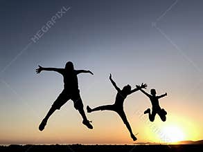 Energetic and healthy young people