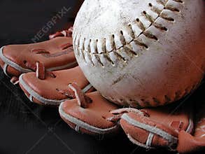 Baseball and glove