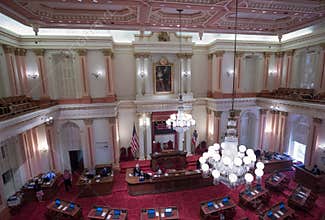 The Senate Chambers ,State Capitol, Sacramento