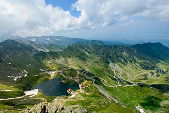 Transfagarasan road and Balea lake,Sibiu county, Transylvania, Romania