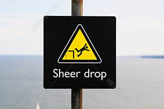 Sheer Drop Sign