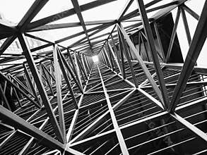 Steel structure Architecture construction Abstract Background