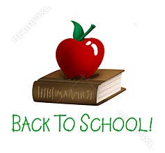 Back To School Apple And Book