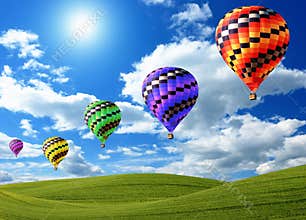 Hot air balloons