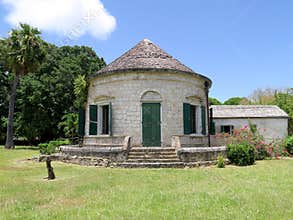 Tropical Plantation Building With Conical Roof