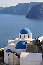 Architecture church in Santorini