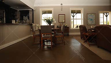 Lounge in resort lodge