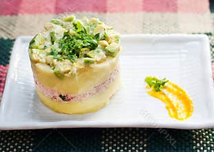 Peruvian food: Causa limeÃ±a
