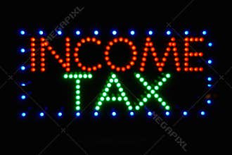 Income Tax Sign