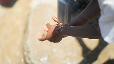 Well Washing Hands Super Slow Motion