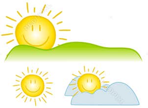 Smiley Sun Clip Art