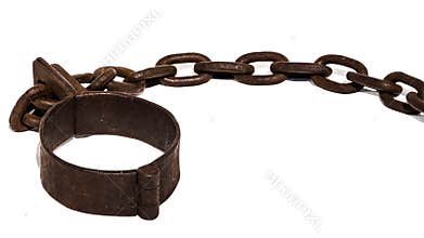 Old chains, or shackles with foot cuff